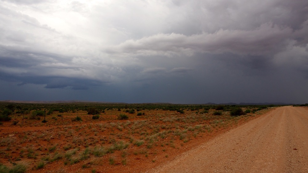 Vor Upington kündigt sich schwerer Regen an